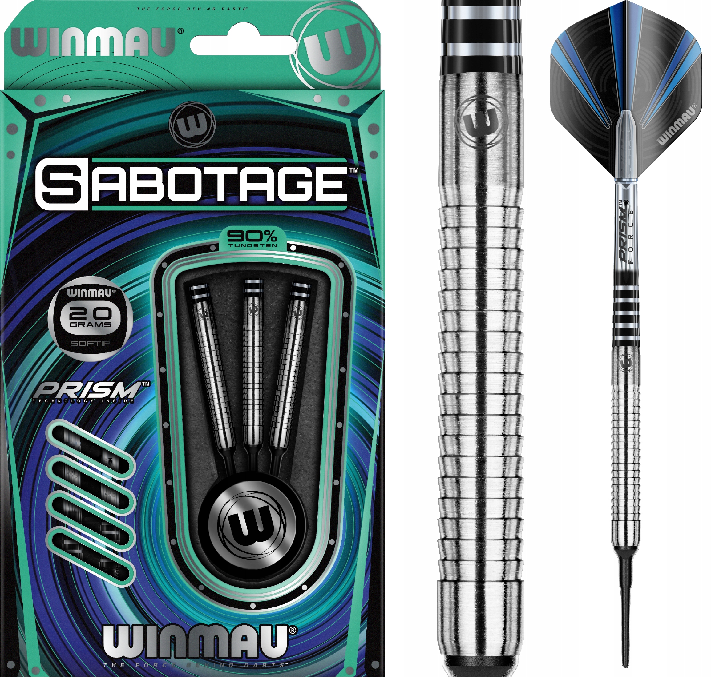 LOTKI RZUTKI DART WINMAU SABOTAGE 90% Wolfram 20g
