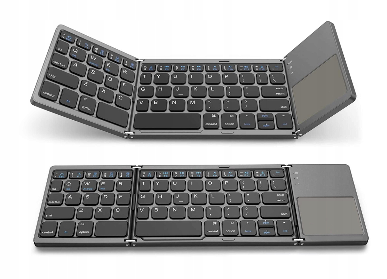 Skládací bezdrátová klávesnice touchpad