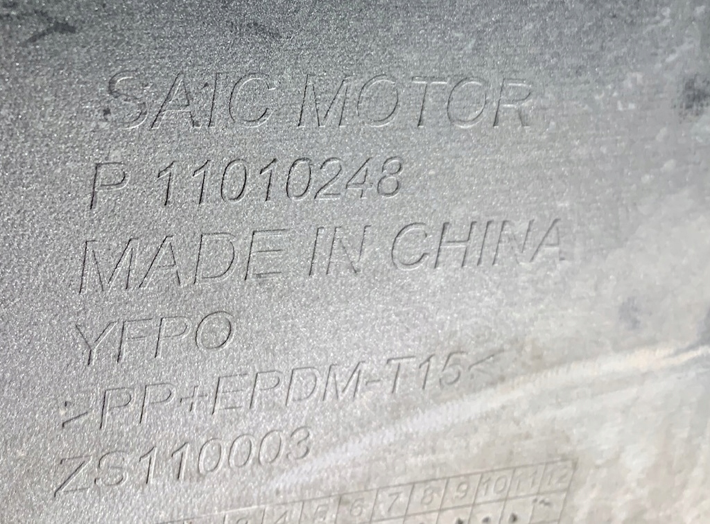 bumper front front MG ZS EV LIFT 2021- P11010248