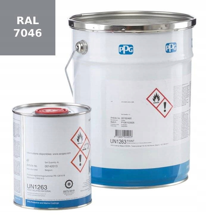 Farba Poliuretanowa Okrętowa Ppg Sigmafast 210 hs 4l ral 7046 szary