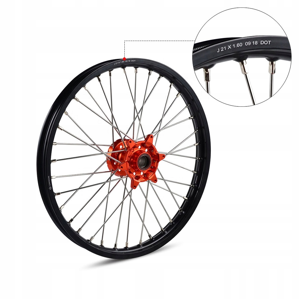 Komplet kol KTM 21 18 KTM kola enduro Rim width 1 85