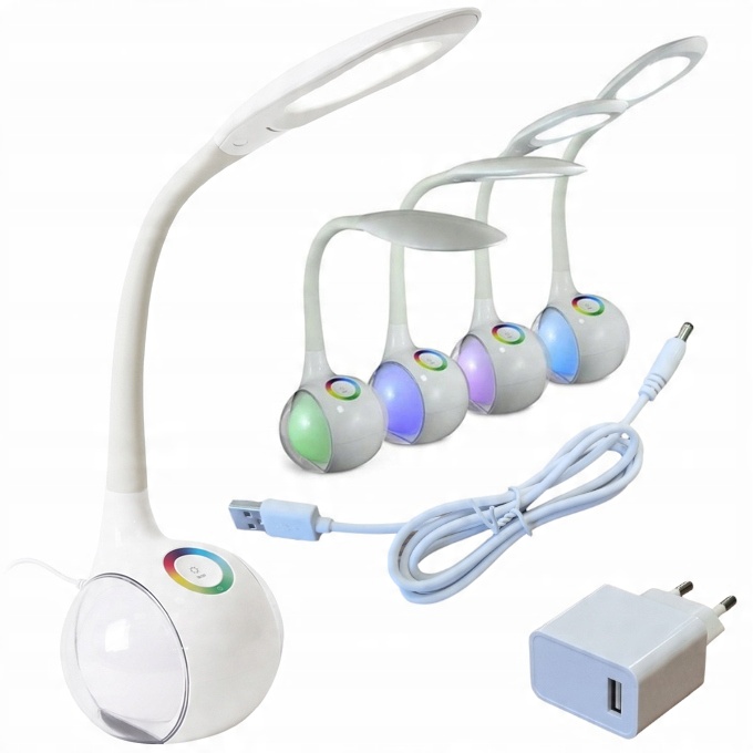 

Lampka biurkowa lampka nocna 2w1 Led 7W Rgb 6000K