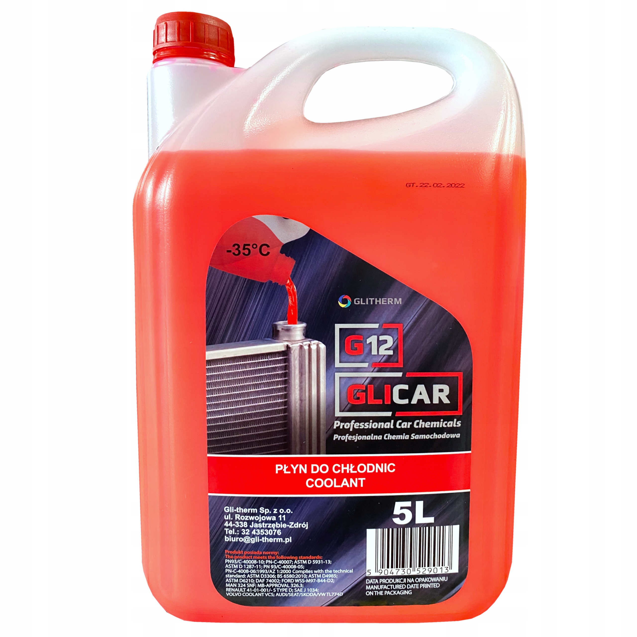 

Płyn Chłodniczy Antifreeze Czerwony 5L