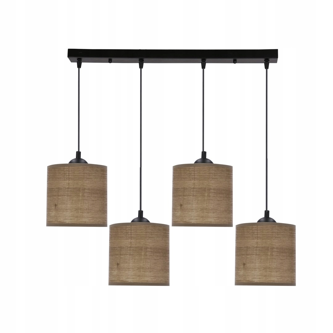 Legno Závesná Lampa Čierna 15 4X40W E27 Tienidlo Orz