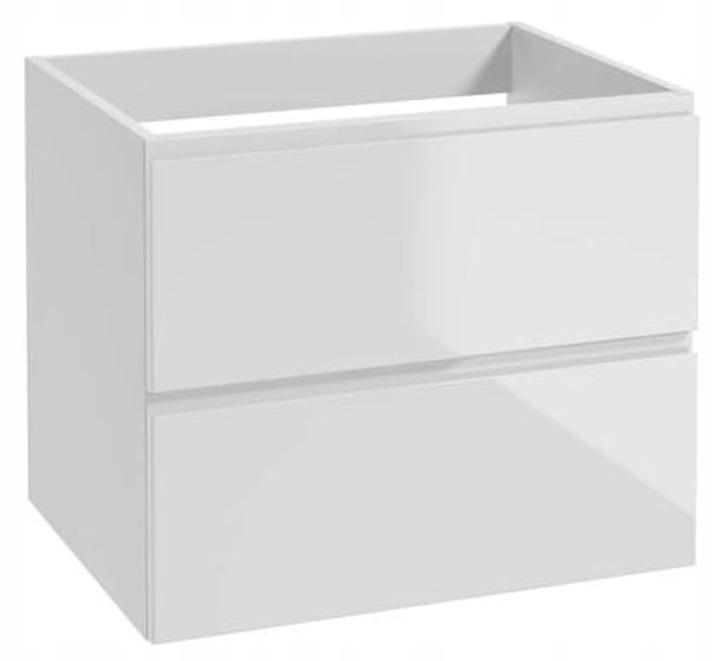 Koupelnová skříňka bílá 60x50 cm závěsná bez desky pod umyvadlo