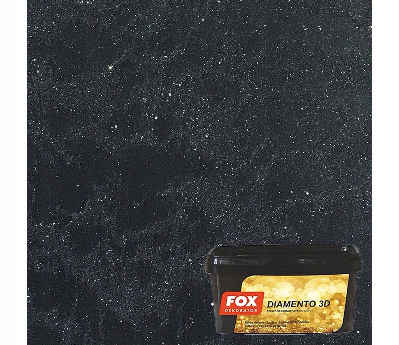 Atlas Fox Farba Dekoracyjna 1l Diamento 3D Carbon