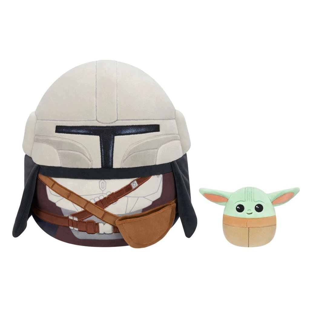 Squsihmallows Mandalorian a Grogu, Star Wars
