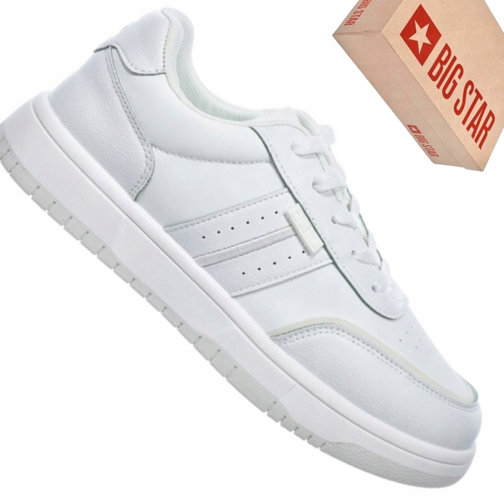 Buty męskie Big Star RR174262 sneakersy białe sportowe casual