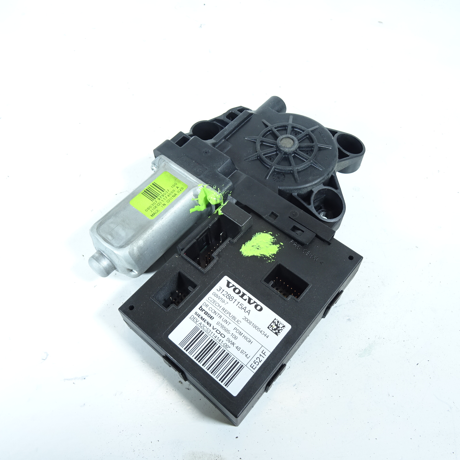 VOLVO C30 mini motor windows right front 31288115AA