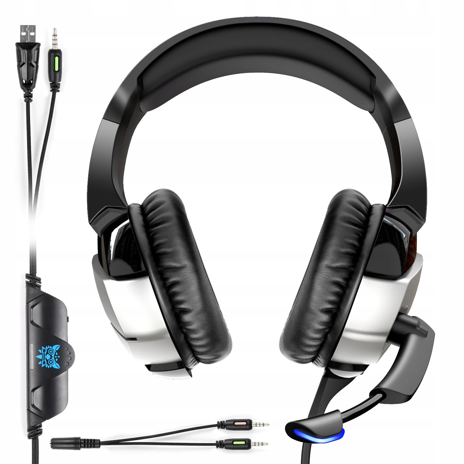 SŁUCHAWKI GAMINGOWE MIKROFON K5 PC PS4 XBOX LED Kod producenta K5