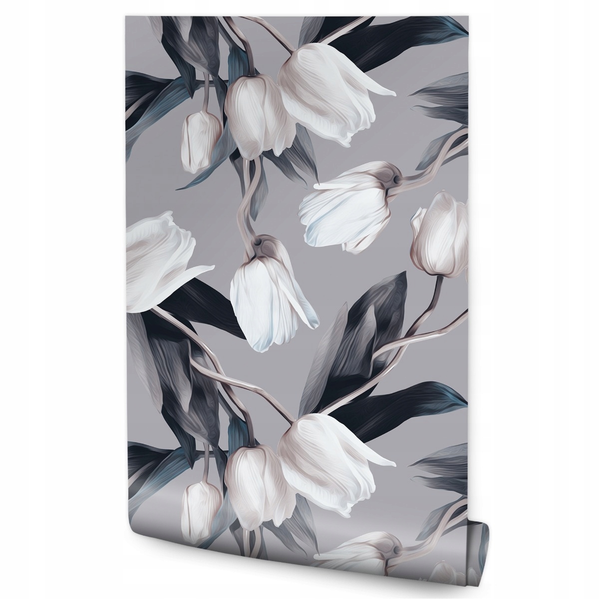 Tapeta do obývacího pokoje Tulipány Květiny Rostliny Akvarel