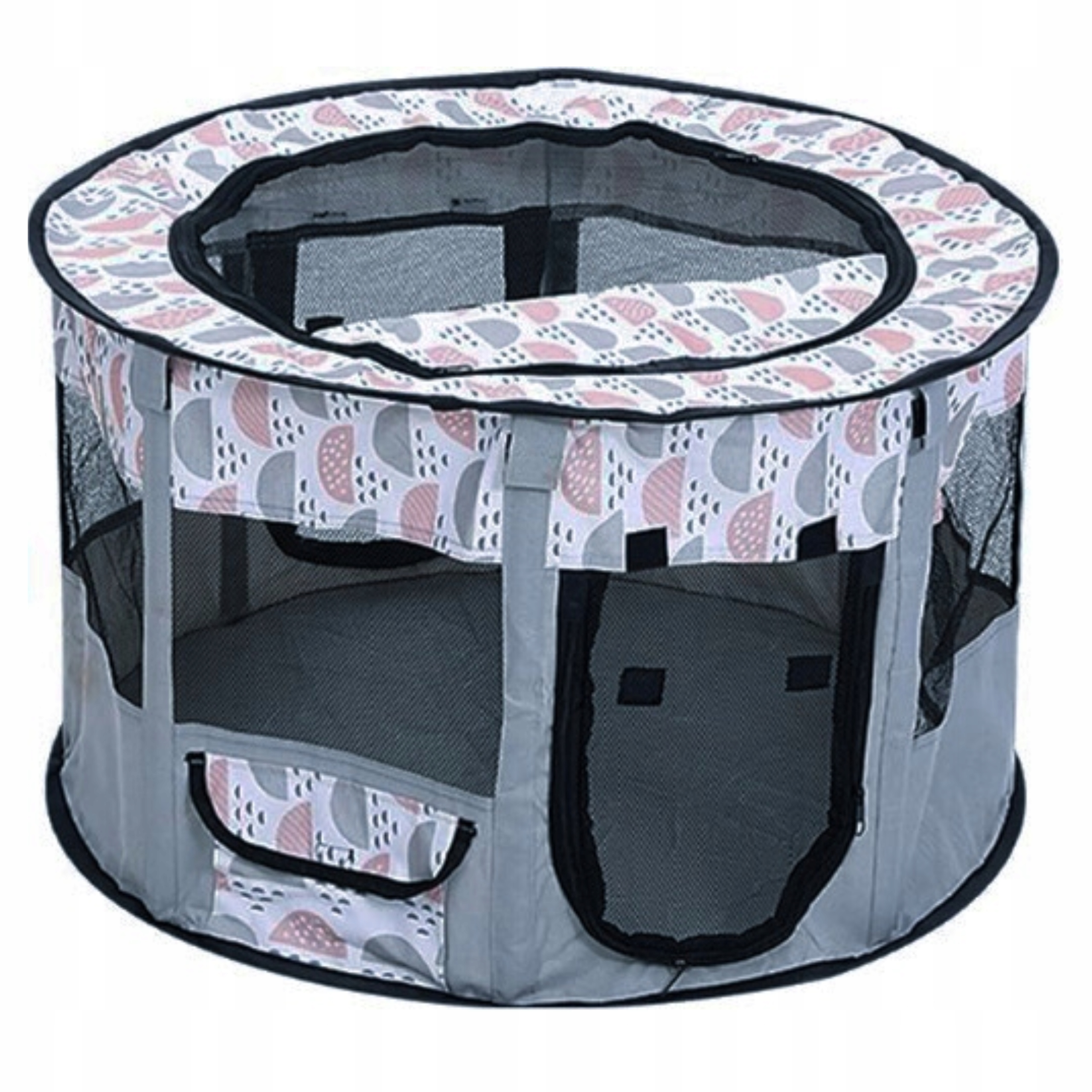 Skládací Lehká Kotec Pelíšek Klec Pro Psa Kočku 2 Vchody Velikost XL