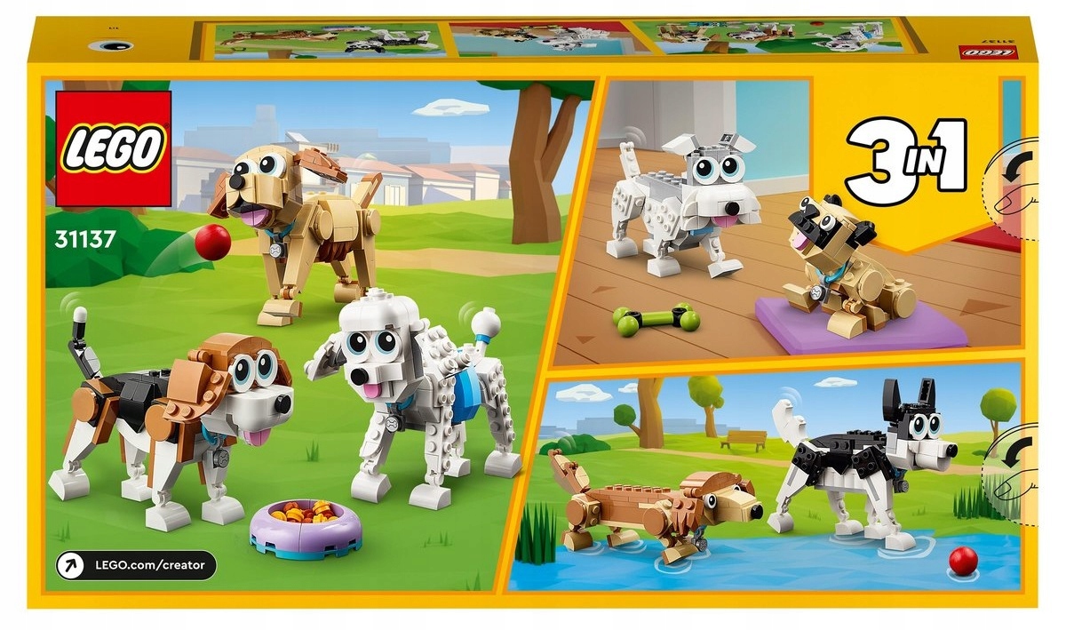 LEGO CREATOR 3w1 Urocze psiaki 31137 Marka LEGO