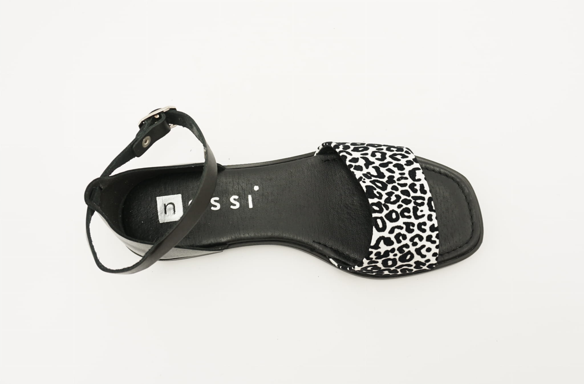 Sandały Nessi 21065 czarny biały Rozmiar 36 Kolor podeszwy czarny