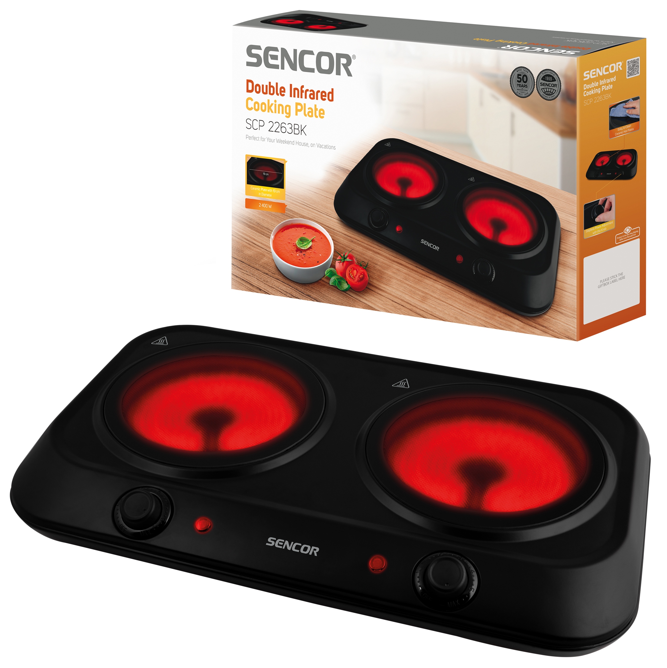 Kuchenka Elektryczna Sencor Scp 2263BK 2400W