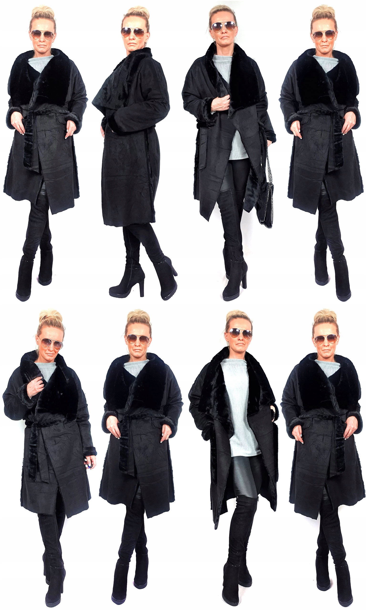 

Płaszczyk Futerko Eko Kożuch Zimowy Futro Luxury