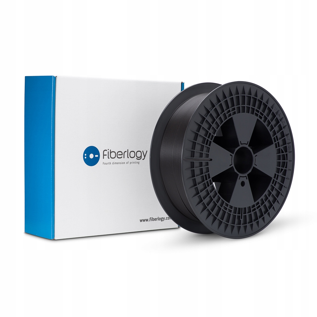 Filament Fiberlogy Easy Pla Black 1,75 mm 2,5 kg Veľká rolka Veľké 3D výtlačky