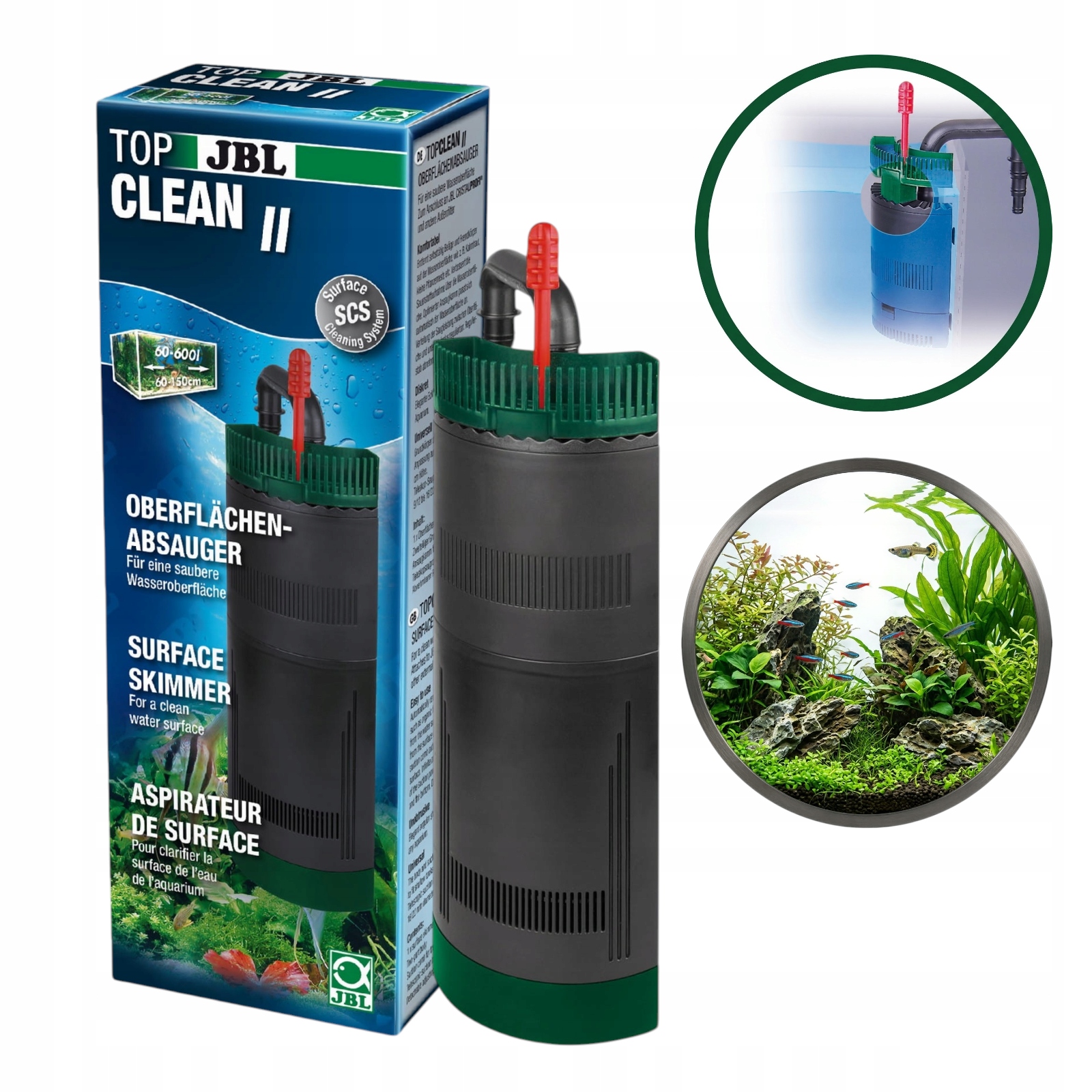 Filtr powierzchniowy Do Akwariów Słodkowodnych i Morskich Regulacja