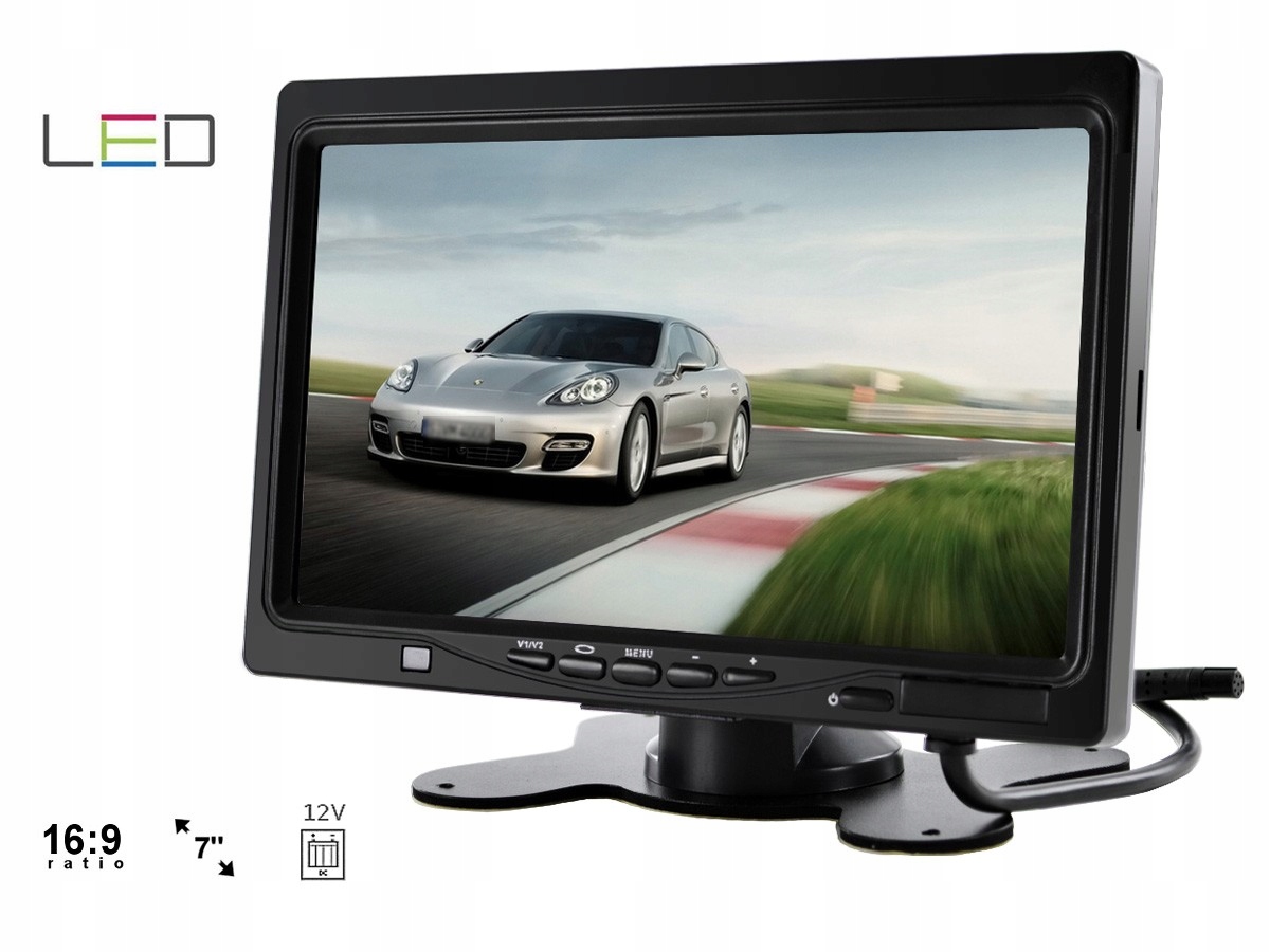 Monitor samochodowy 7 cali KAMERA COFANIA MODUŁ BEZPRZEWODOWY Marka Nvox