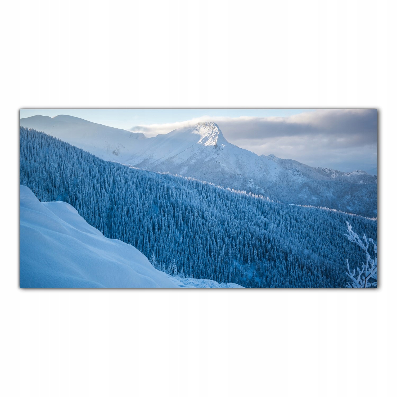 Zima Tatry Hory 140x70 Tvrzené sklo do kuchyně