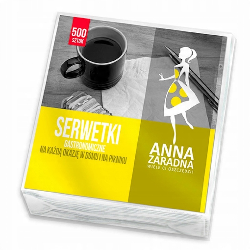 

Serwetki gastronomiczne 15x15cm 500szt biały
