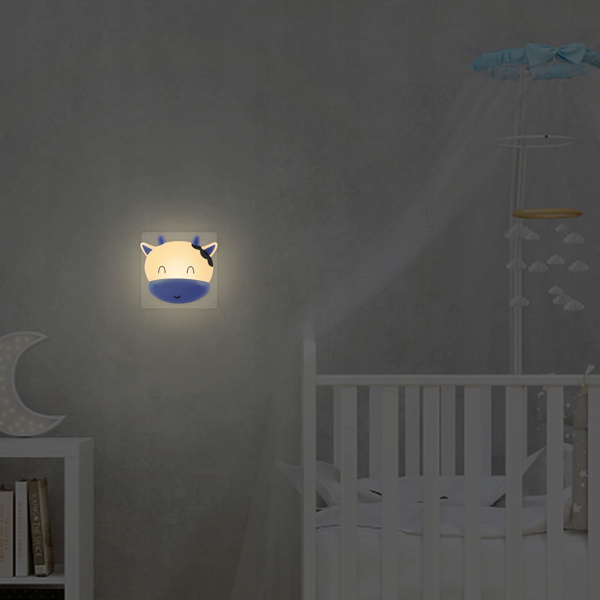 ANNMORE Lampka Nocna Dla Dzieci Z Czujnikiem Zmierzchu Do Kontaktu — miniatura 6