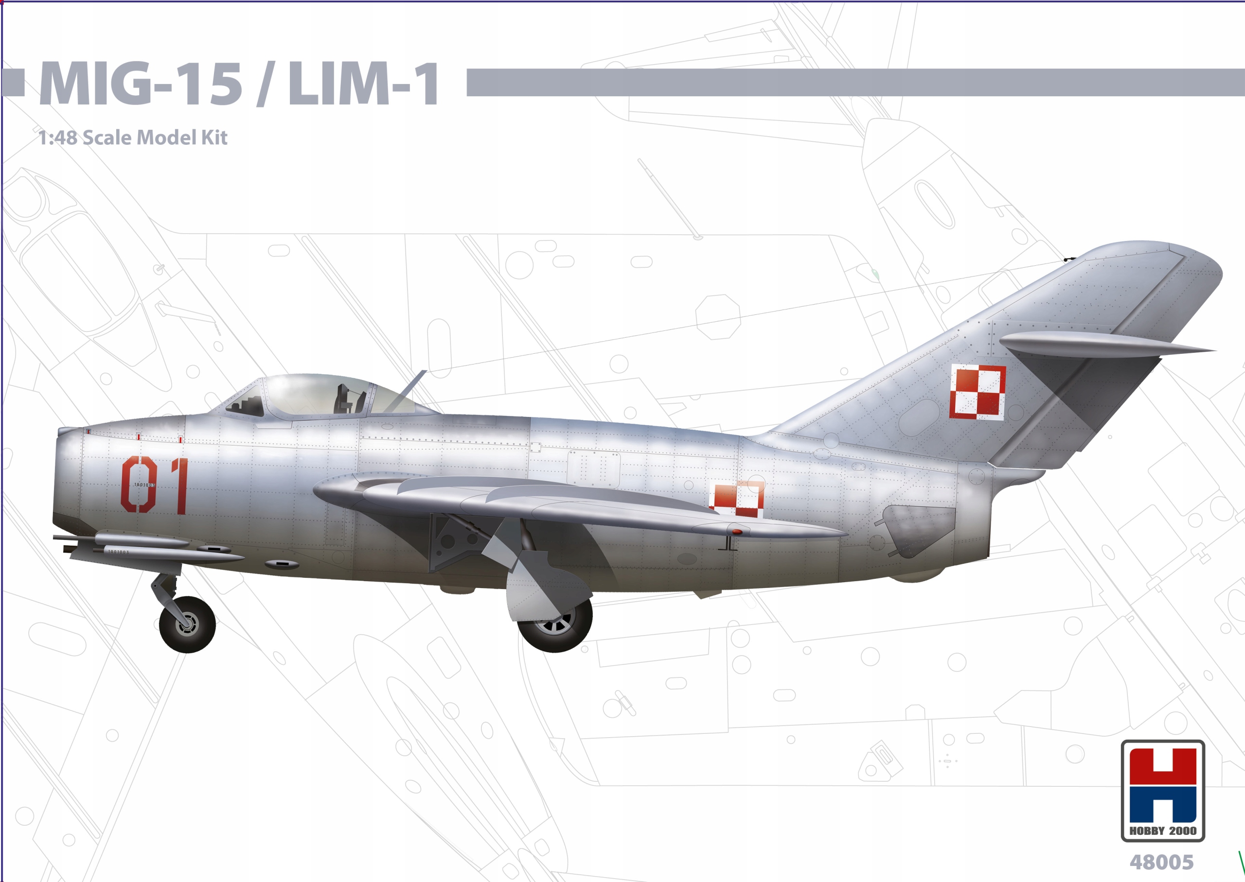 Hobby 2000 48005 1/48 Mig-15 Lim-1