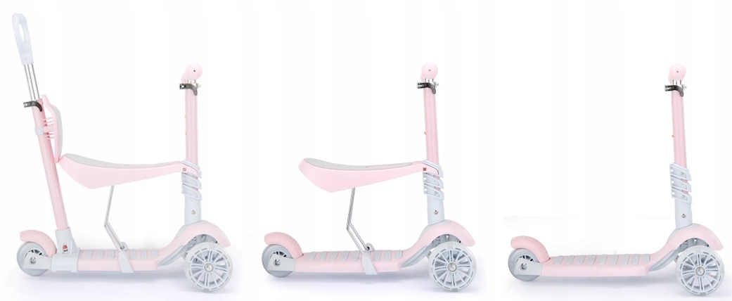 HULAJNOGA TRÓJKOŁOWA Z SIEDZISKIEM 5W1 KOŁA LED Marka Scooter