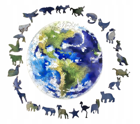 PUZZLE DREWNIANE DLA DOROSŁYCH ZIEMIA XXL Kod producenta puzzle drewniane ZIEMIA K5162