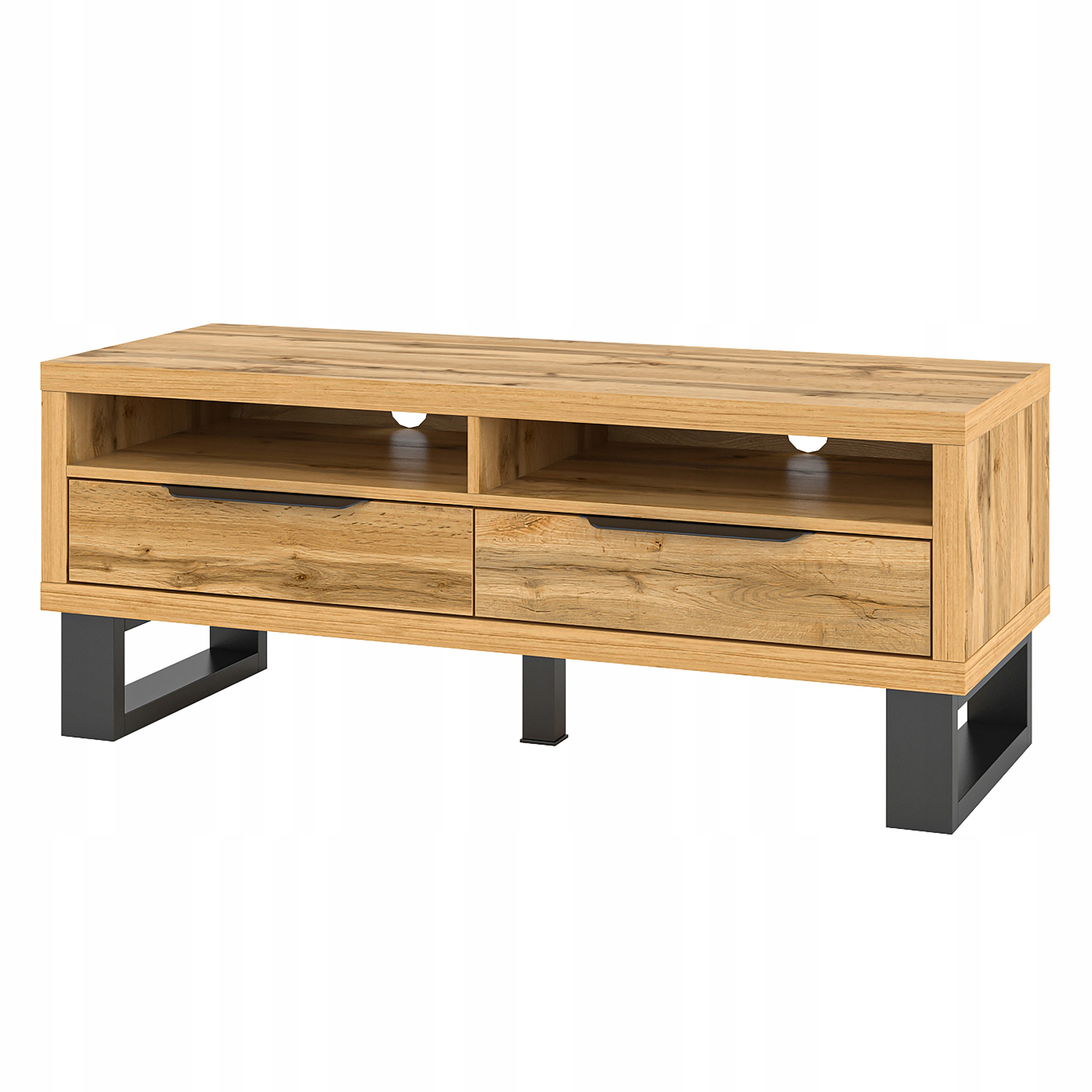 Stojící Rtv skříňka Halenza 124 cm do obývacího pokoje pod Tv Dub Wotan