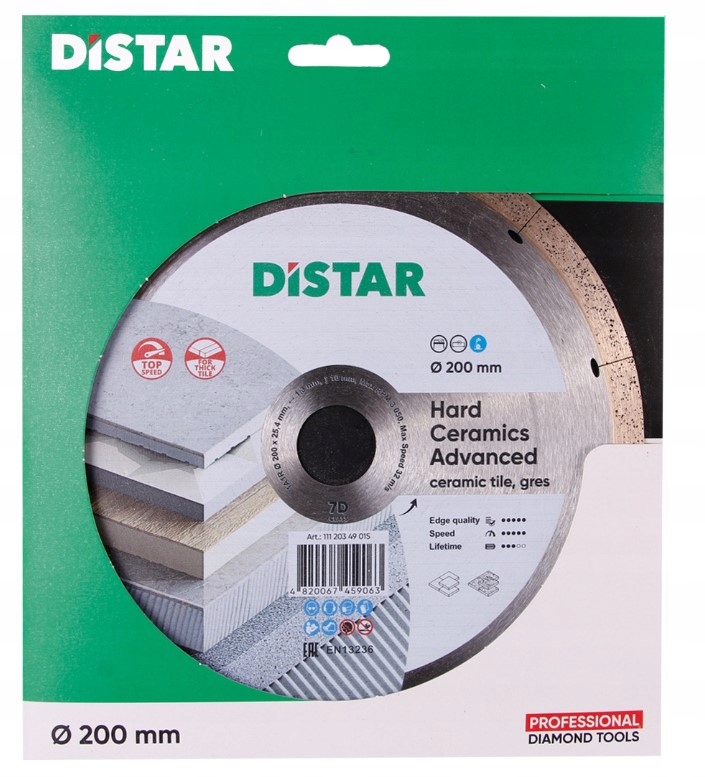 

Tarcza diamentowa Distar advanced 200x25,4 mm