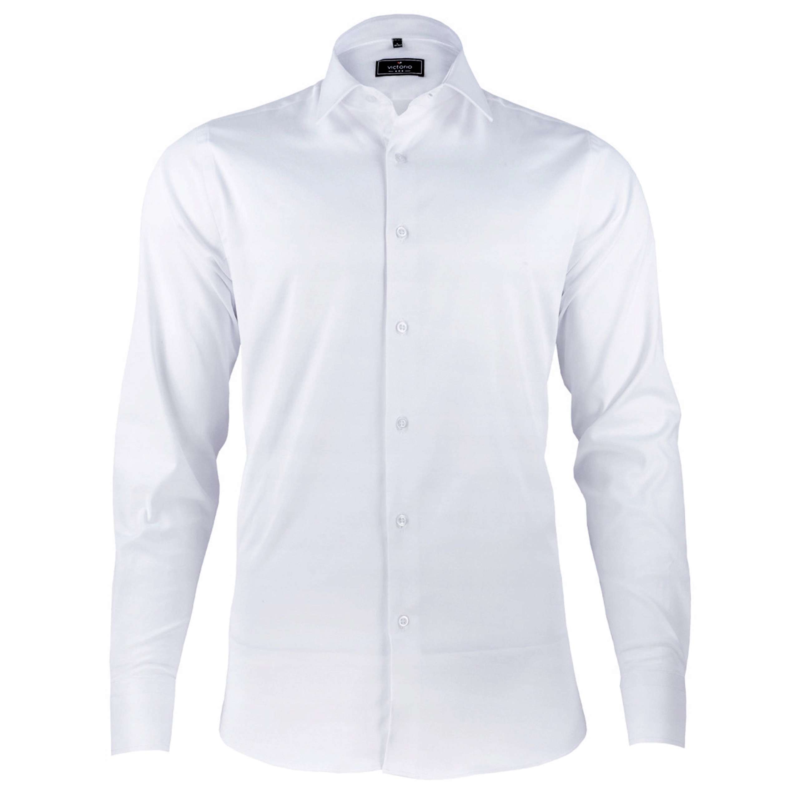 KOSZULA MĘSKA BIAŁA WIZYTOWA satynowa elastyczna ROZCIĄGLIWA Slim M Kod producenta 33365510040