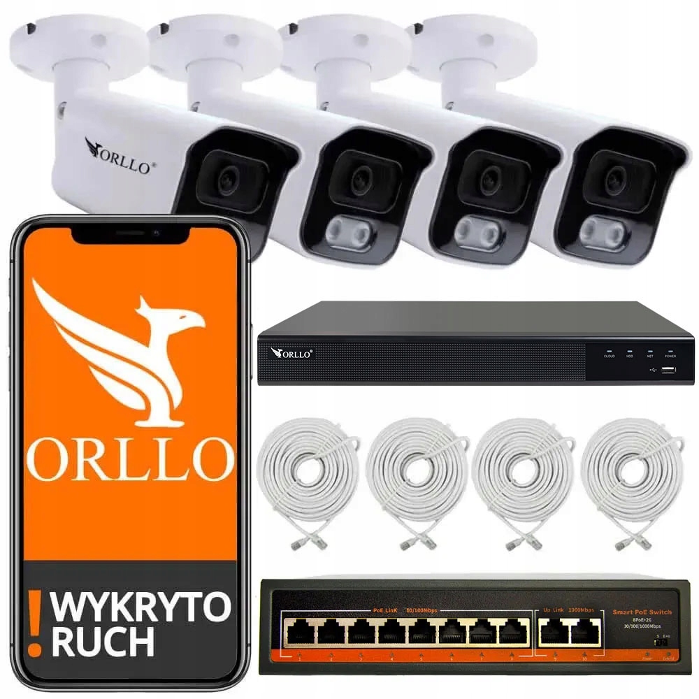 Zestaw do monitoringu Orllo POESET-4