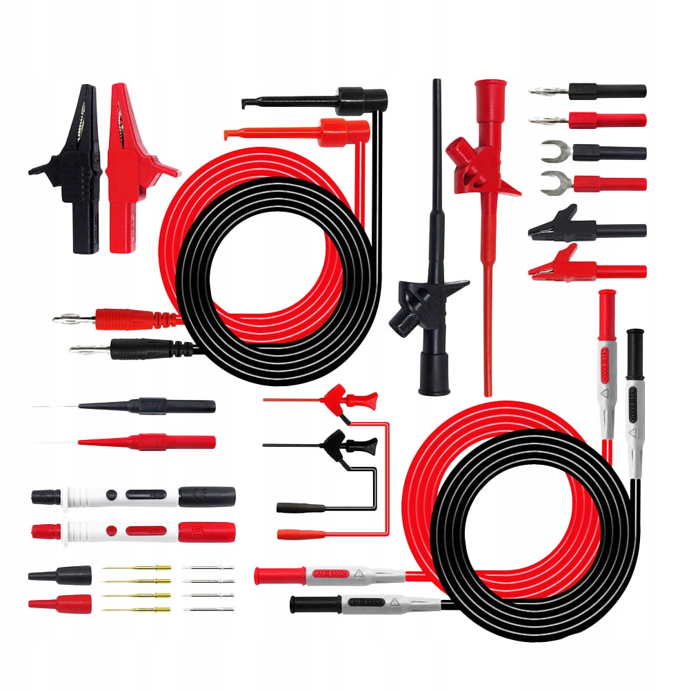 1 ZESTAW TESTOWY WTYKÓW BANANOWYCH 4 MM DLA DOMU