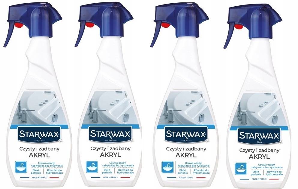 4xSTARWAX Čistý A Udržovaný Akryl 500 ML