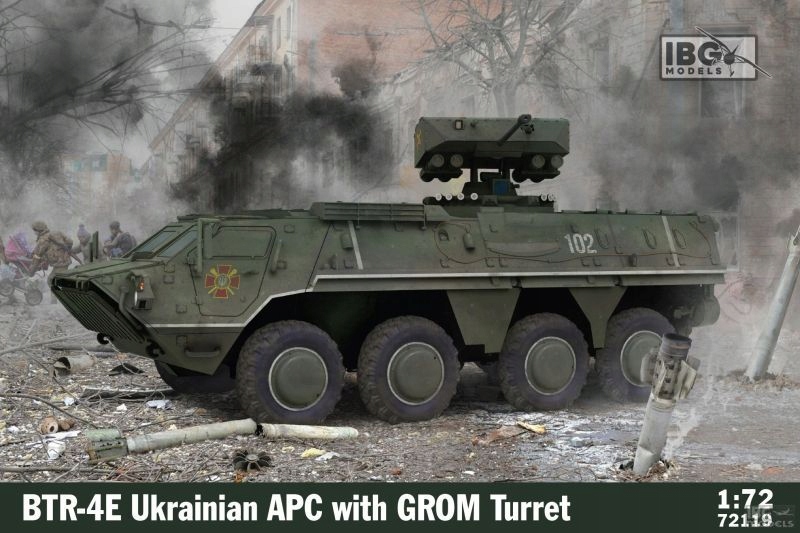 Ibg 72119 BTR-4 E Ukrainian Apc with Grom Turret