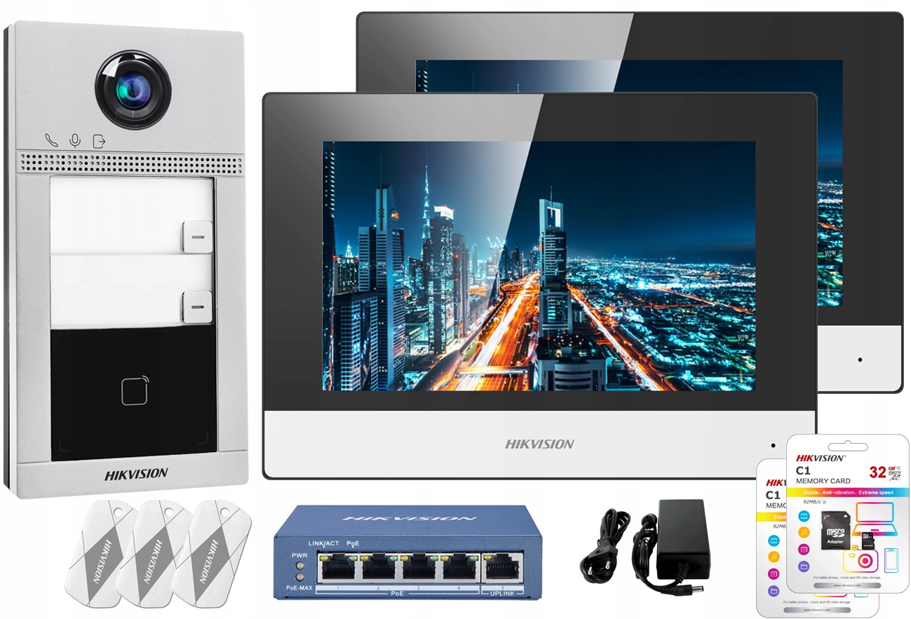 

Wideodomofon WiFi Ip 2 Lokatorski Villa Hikvision