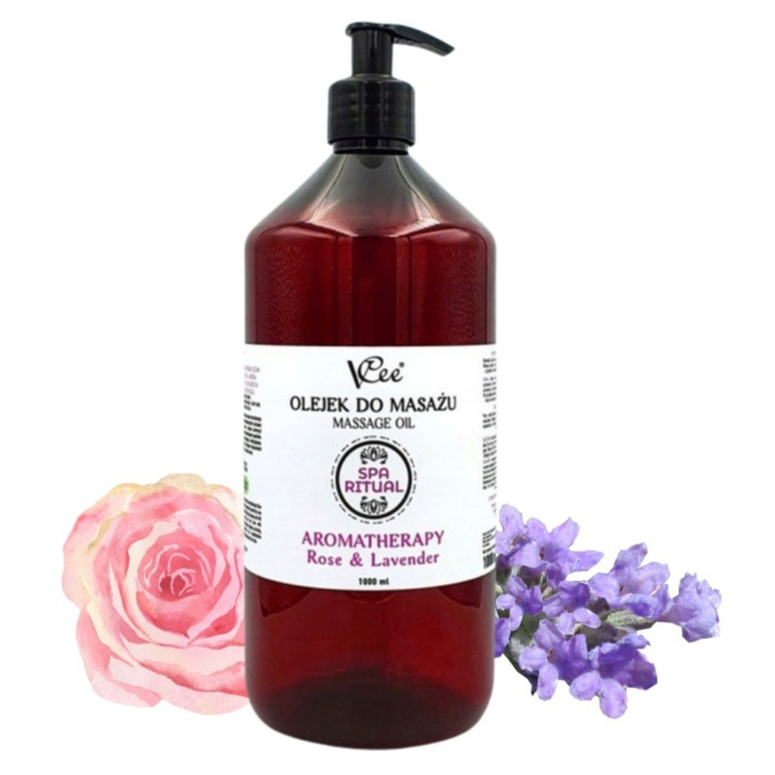 

Olejek do masażu 1000 ml Rose & Lavender