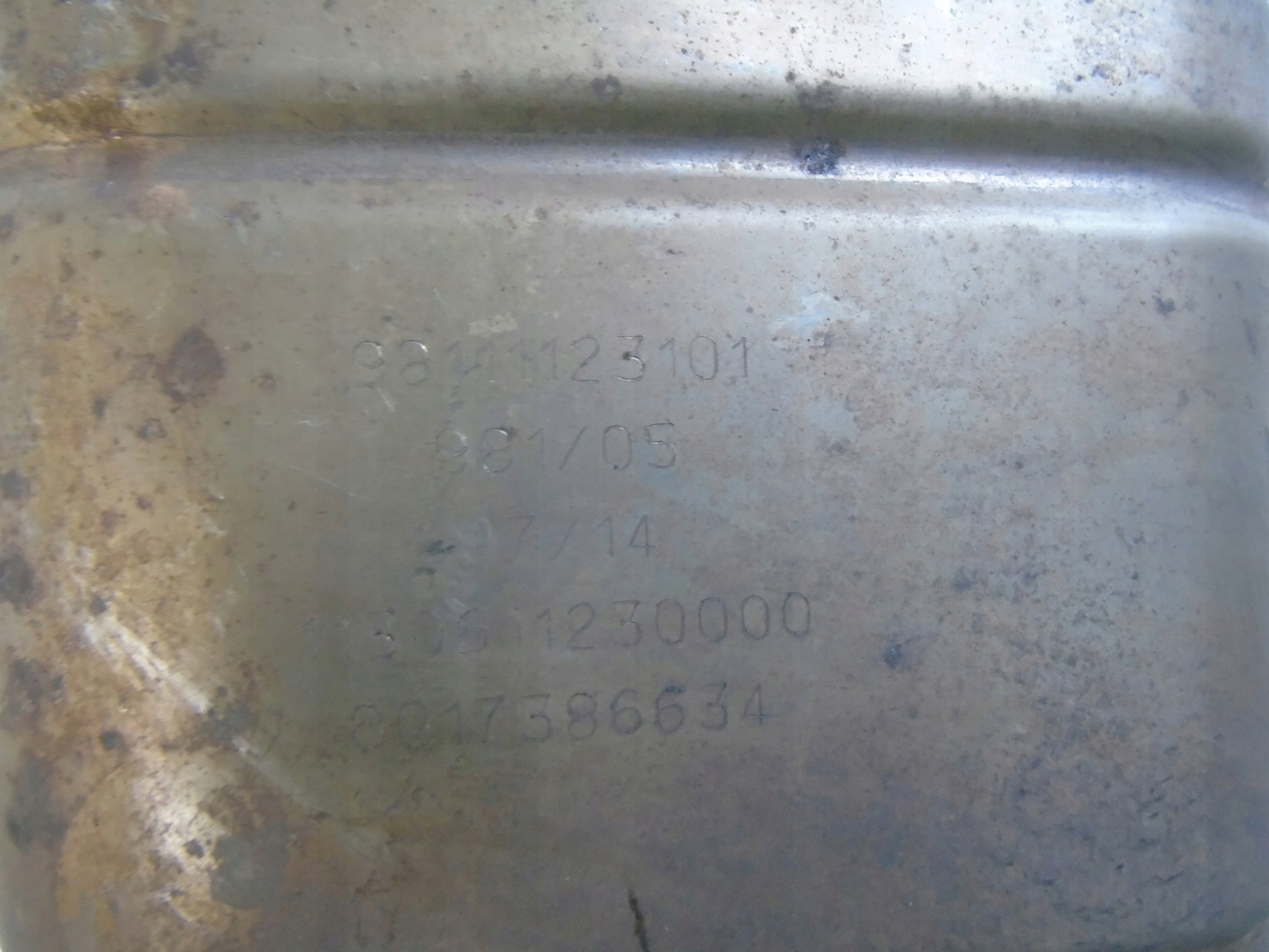 muffler, exhaust PORSCHE BOXSTER CAYMAN 981