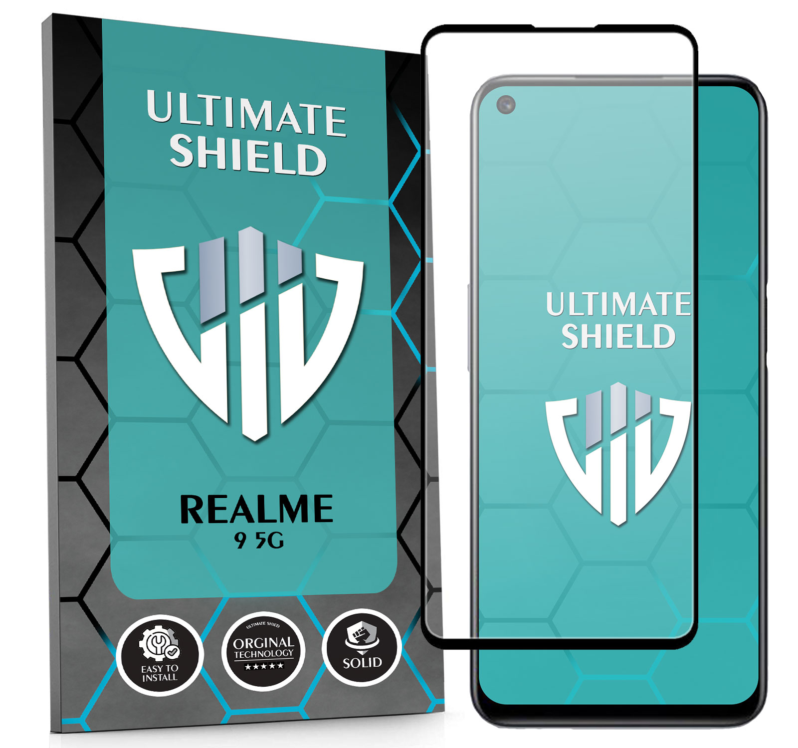 Megapak 5v1 Pancéřové Sklo 5D Rychlé Sklo Pro Realme 9 5G 9 Pro