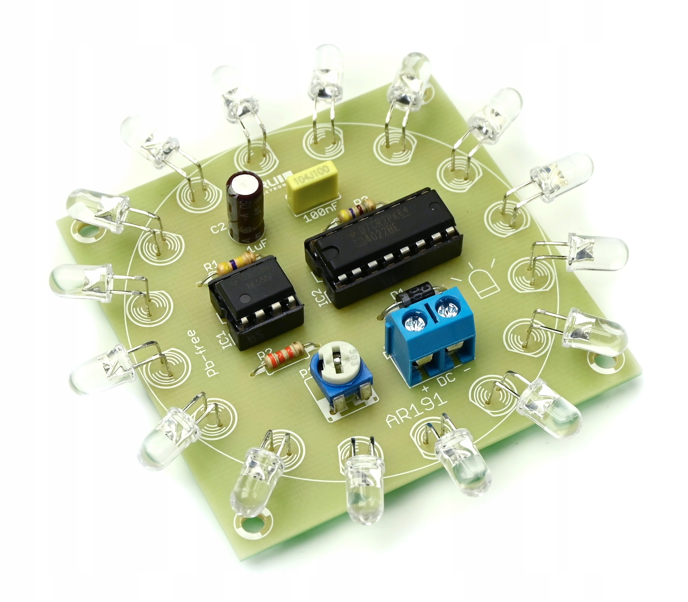

AR191/R Policyjny kogut Led czerwony kit diy