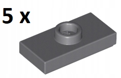 

Lego Dark Bluish Gray Plate 1x2 Jumper 15573 5szt