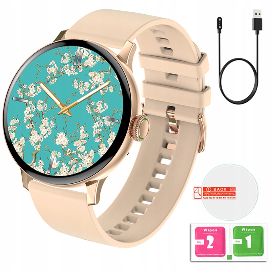 

Smartwatch Zegarek Damski Rozmowy Pl Menu złoty
