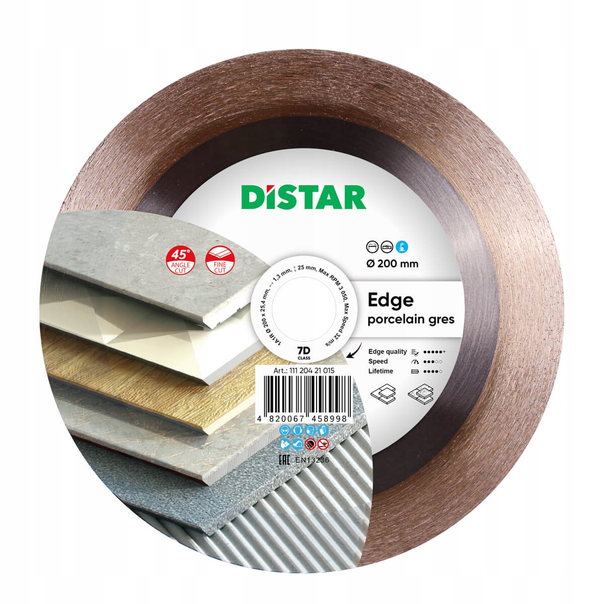 Distar Edge 200 mm x 25,4 mm Řezací kotouč