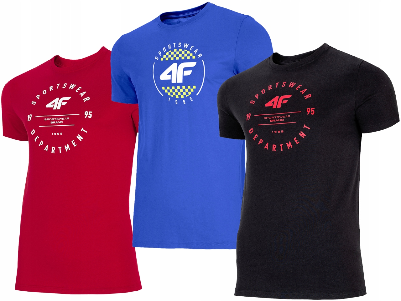 

Koszulka Męska 4F T-shirt Koszulki x 3 Zestaw KT13
