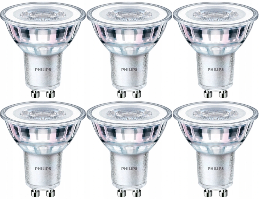 

6x Żarówka Led 3,5W (35W) Nw 4000K GU10 Philips