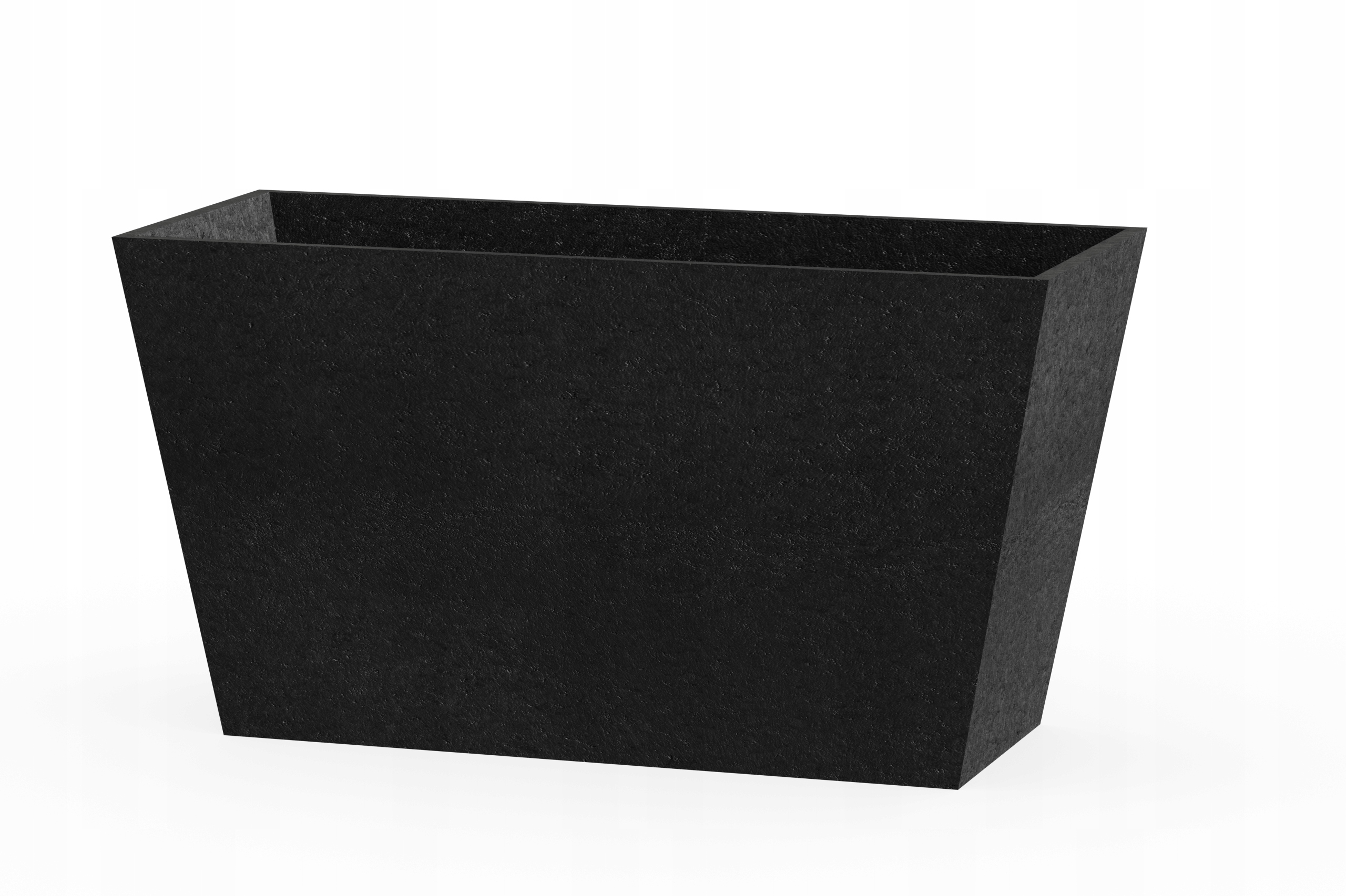 Eco kvetináč na terasu, balkón, čierny, veľký, s vložkou 50 cm ideálny na rastliny