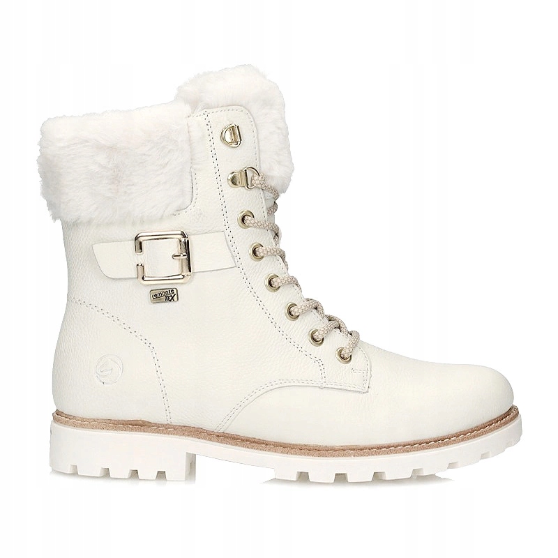 Bílé Kotníkové Boty workery Remonte D8481-80