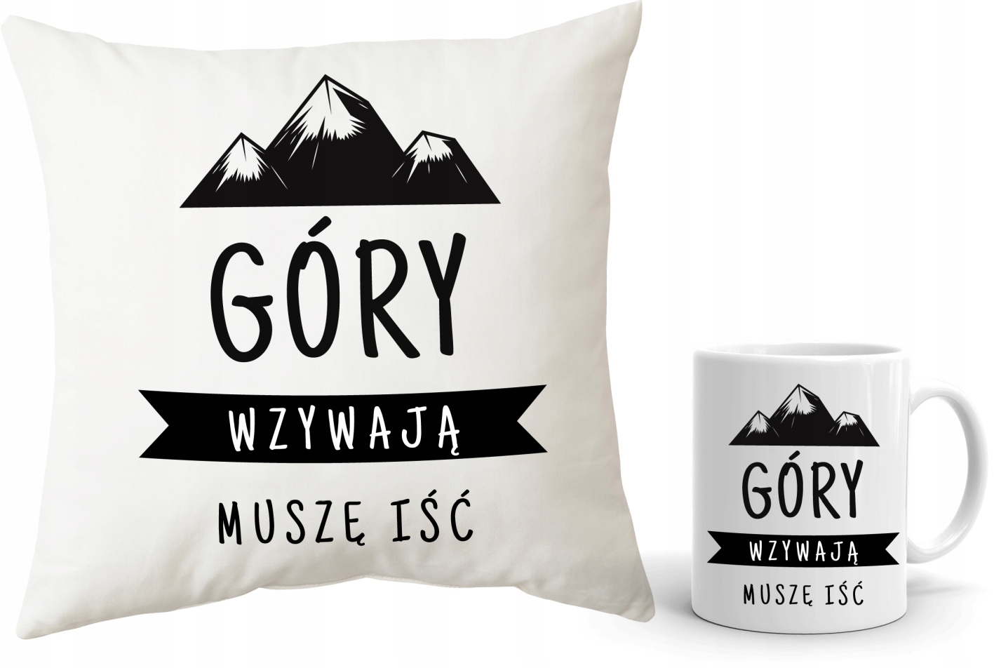 

Zestaw poduszka+kubek dla Podróżnika Góry