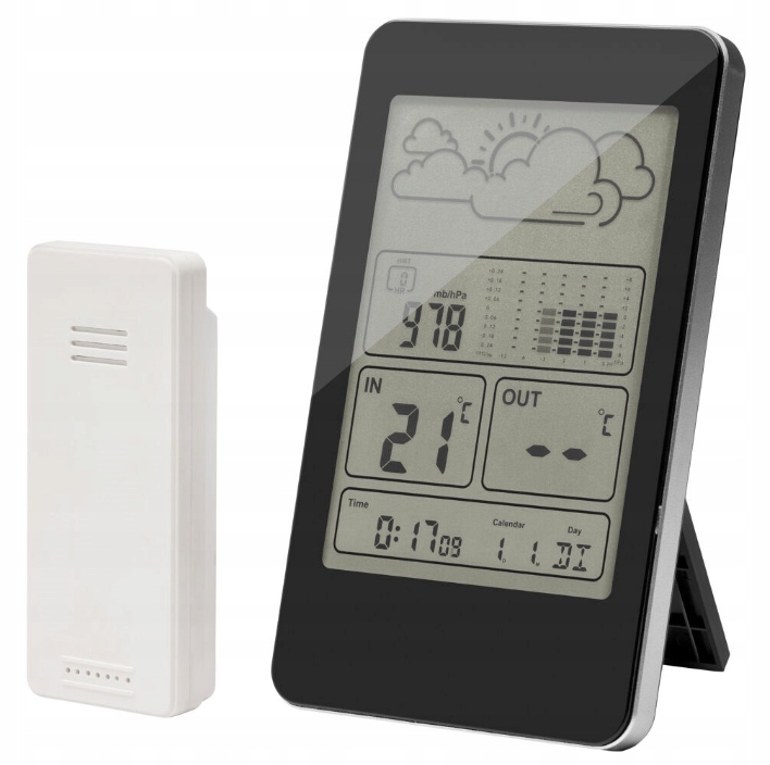 TERMOMETR STACJA POGODOWA BEZPRZEWODOWA + CZUJNIK